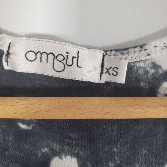 Om Girl Rare Mindful Burnout Celestial Splatter Spotted Racer Back Tank Top XS - Picture 4 of 7